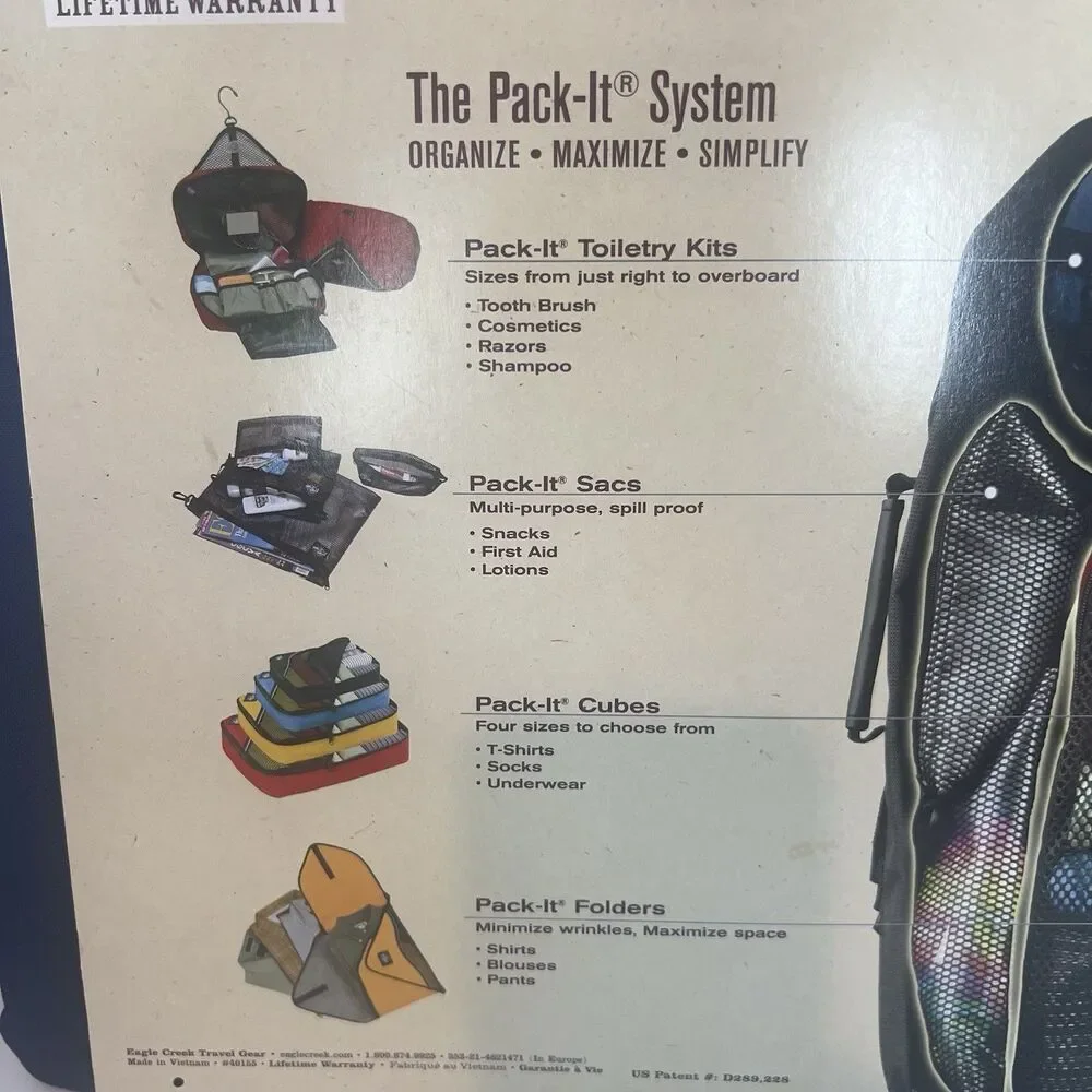 Eagle Creek Pack-It System Single Folder 20 - Blue Up To 15 Garments Brand new